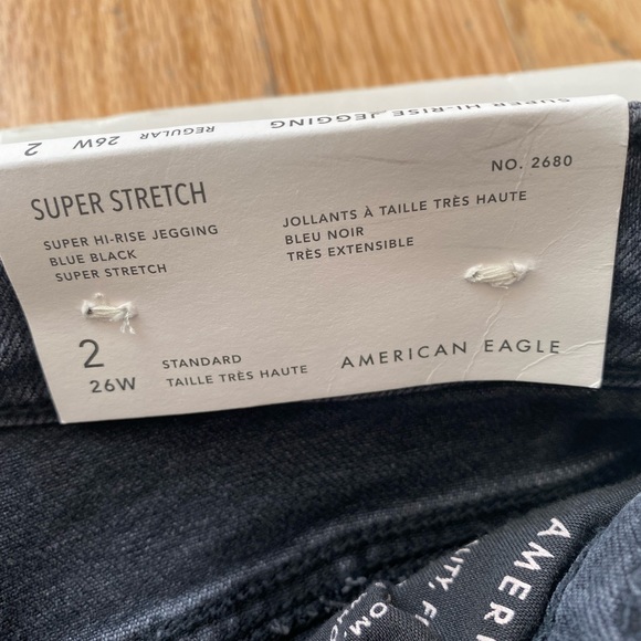 NWT American Eagle Outfitters Super Hi-Rise Jegging Denim Jeans - Super Stretch - Picture 8 of 12